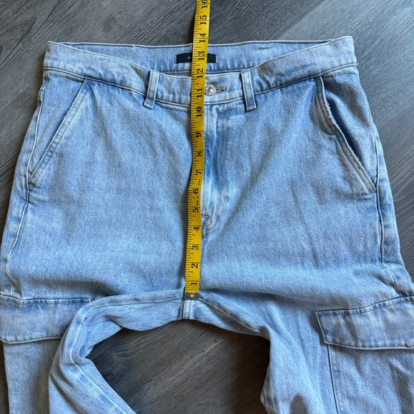 7 For All Mankind Cargo Straight Leg Jeans 31 Waist - Picture 10 of 12